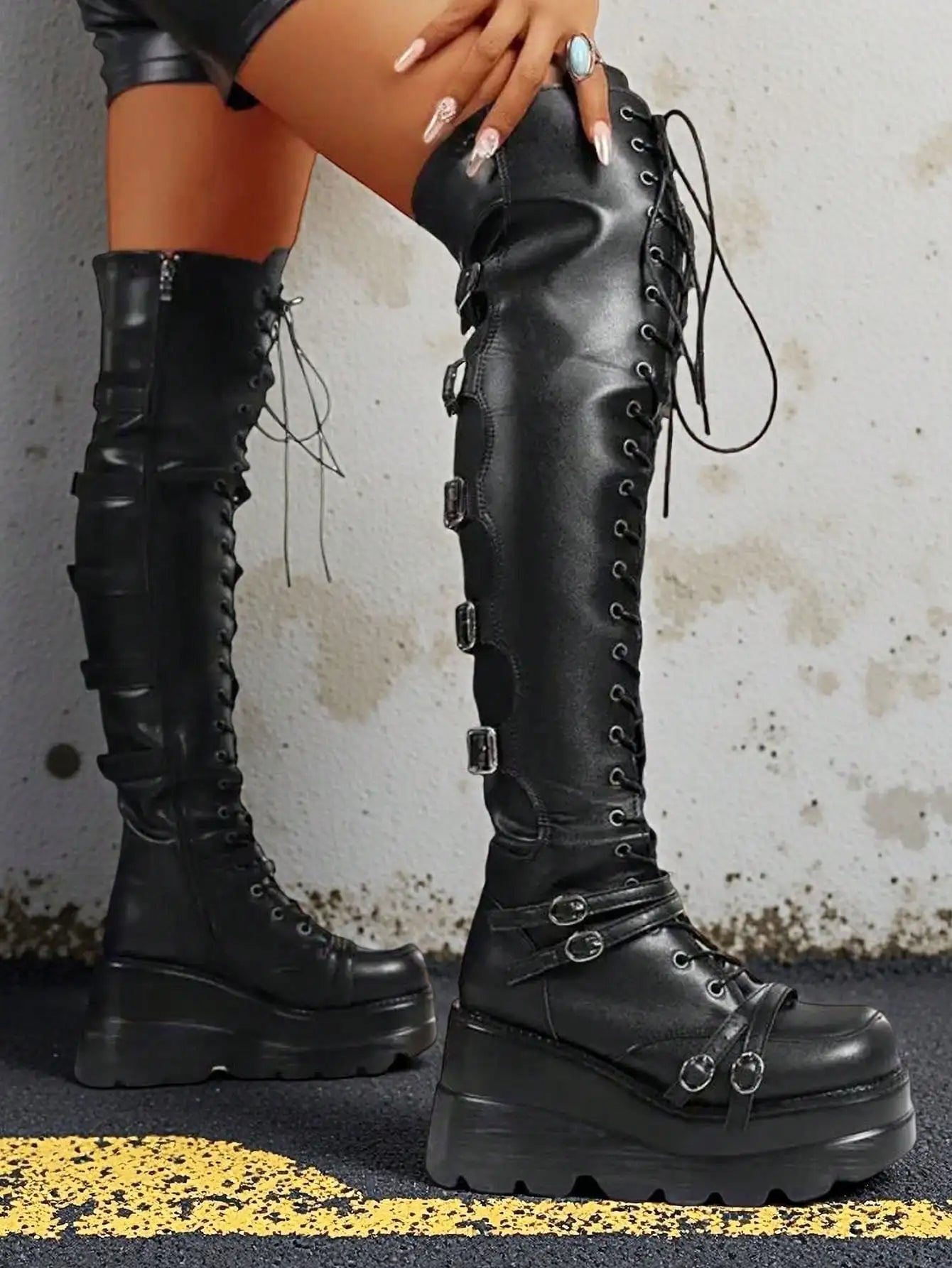 Y2K Combat Boots